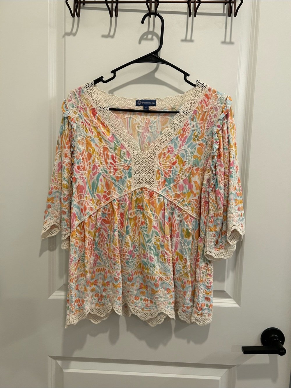 Democracy multi colored blouse
